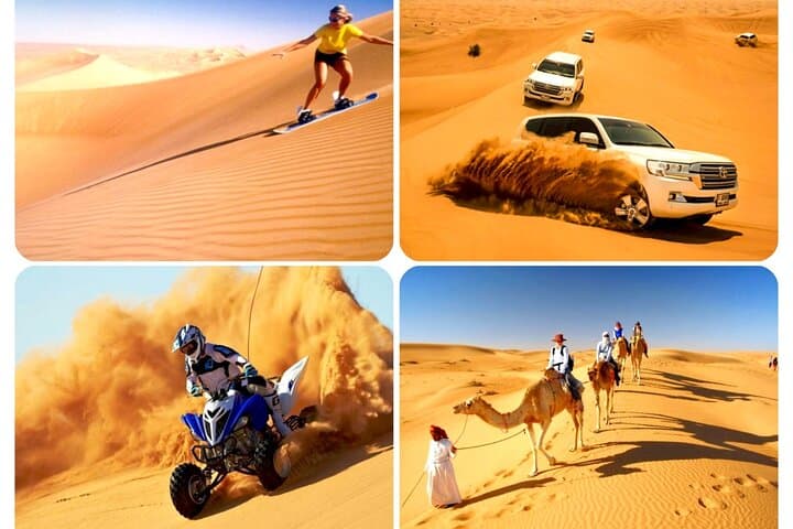 Doha: Desert Safari, Sand Boarding, Camel Ride & Inland Sea Tour