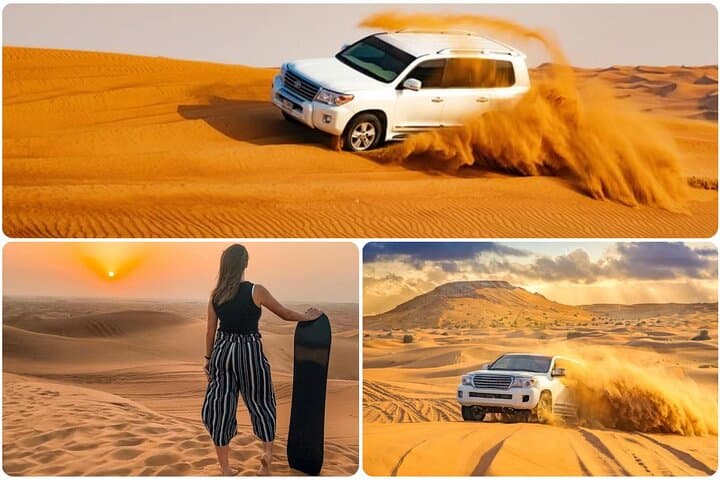 Doha: Desert Safari, Sand Boarding, Camel Ride & Inland Sea Tour